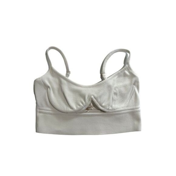 Dodiee Ariana Sculpt Knit Bra Top in White - Picture 1 of 4